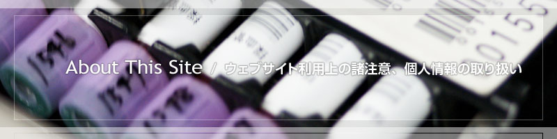 �E�F�u�T�C�g���p��̏����ӁA�l���̎�舵��